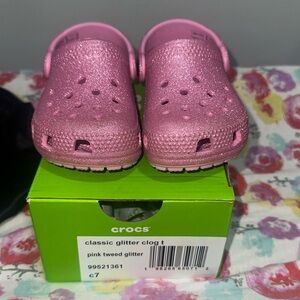 Classic Pink Glitter Clog